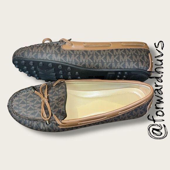 MICHAEL Michael Kors Sutton Logo Moccasins – Size 8 - Picture 3 of 8